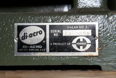 USED DI-ACRO NO. 3