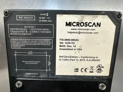 Used Microscan _UNKNOWN_ Barcode Scanners South Carolina US | Palmetto Automation #1484343