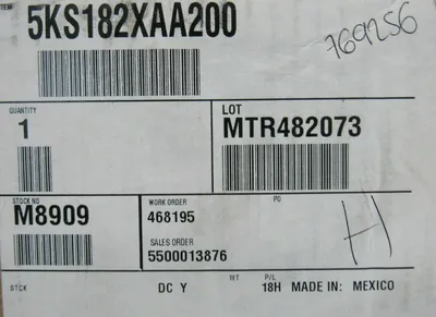 NEW GENERAL ELECTRIC 5KS182XAA200 MOTOR 3HP 460V 1765 RPM M8909