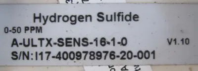 NEW MSA A-ULTX-SENS-16-1-0 HYDROGEN SULFIDE SENSOR AULTXSENS1610