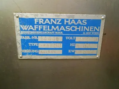 Haas 80 Plate Wafer Oven Complete Wafer Line