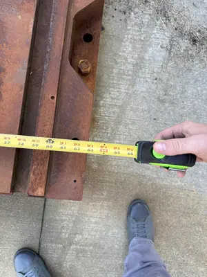 63" X 240" X 6" T-SLOTTED FLOOR PLATE. STOCK # 1002625