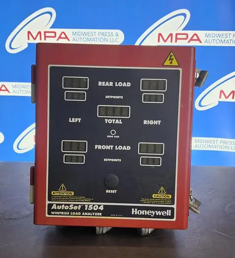 Used WINTRISS AUTOSET 1504 Power Analyzers | Midwest Press and Automation #618428