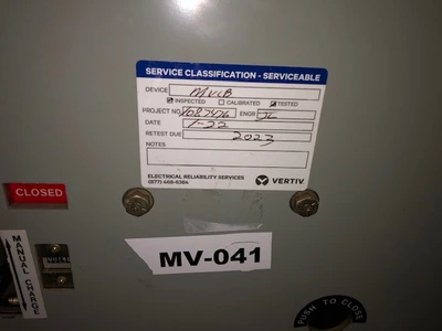 General Electric GE Power VAC Breaker, New Storeroom Spare