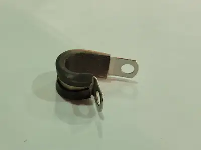 1/2" Rubber Insulated Steel Clamp