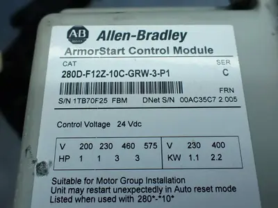 USED ALLENBRADLEY 280DFN10R