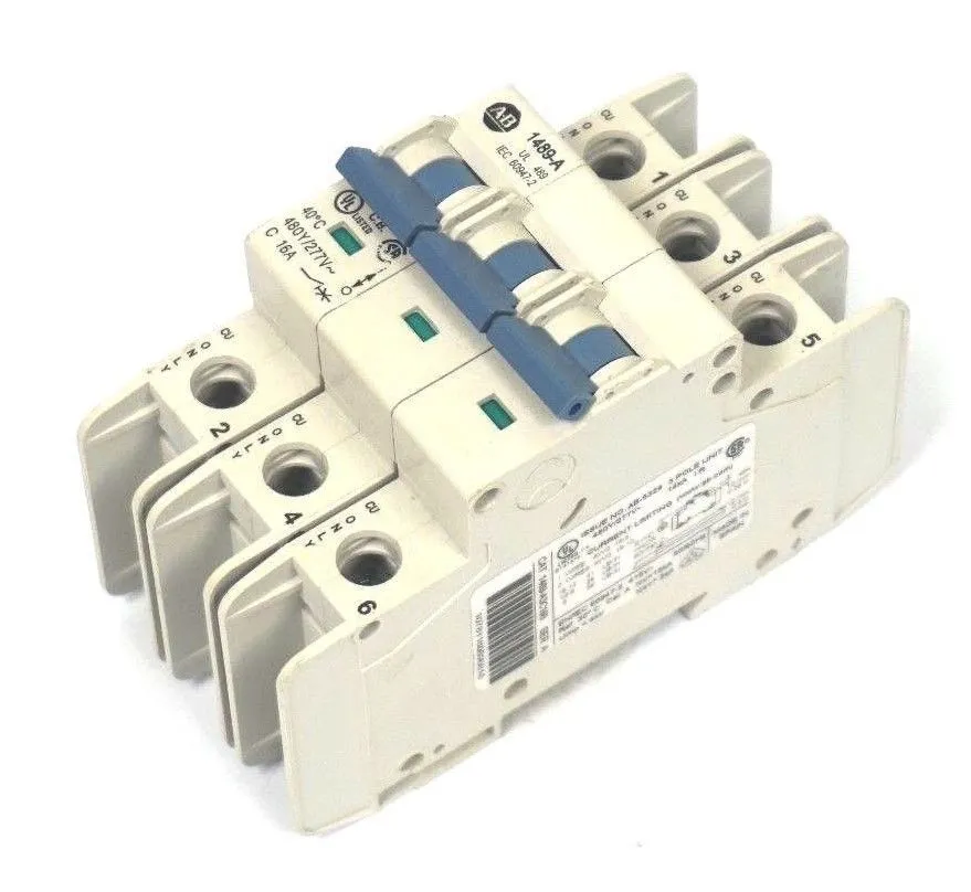 NEW ALLEN BRADLEY 1489-A3C160 SER. A MINIATURE CIRCUIT BREAKER 1489A3C160