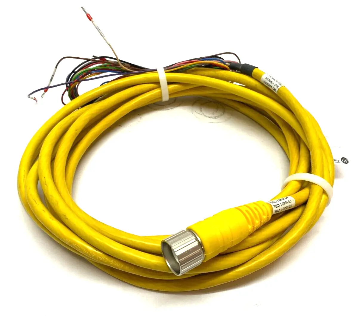 USED ALLEN-BRADLEY SER. A SINGLE ENDED CORDSET M23 12-PIN 20' LENGTH