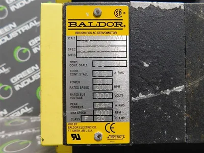 Baldor BSM90C-1150AA W0401 297352 Brushless Servo Motor 0.55kW 2000RPM 300V Used
