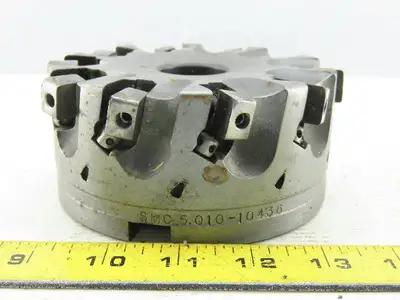 SMC 5.010-10436 5" Indexable Face Mill Cutter 1-1/2" Arbor 10 Flute