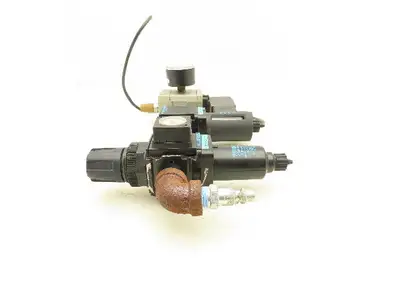 Wilkerson SMC B08-02-FLG0 Pneumatic Filter Regulator Soft Start Valve Assembly