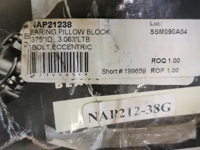 Pillow Block Bearing 2-3/8" Bore, NAP212-38
