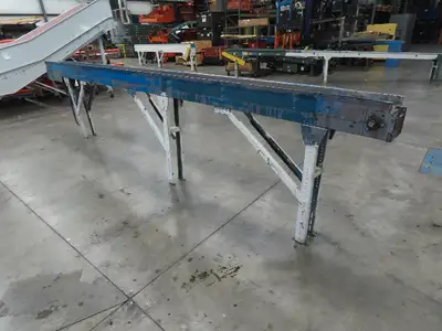New London Engineering 7.5"x 17' 5" PlastiTrak Plastic Chain Bottle Conveyor 3PH