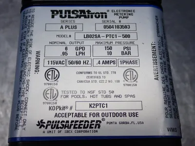 Used PULSATRON LB02SAPTC1500 Pumps Ohio US | HGR 24 #1405258