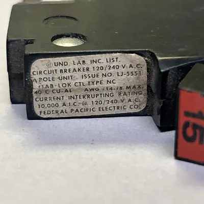 Used FEDERAL PACIFIC NC115 Miscellaneous Equipment (Electrical & Power) | Surplus Asset Holdings #1201373
