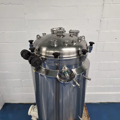 INOX Bottom Homogenizing Emulsifying Mixing Tank 200lt Hingh Sear Mixer 316 S/S INOX GRF # 7616