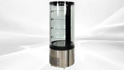 171-0267 Curved Glass Self Contained Cooler
