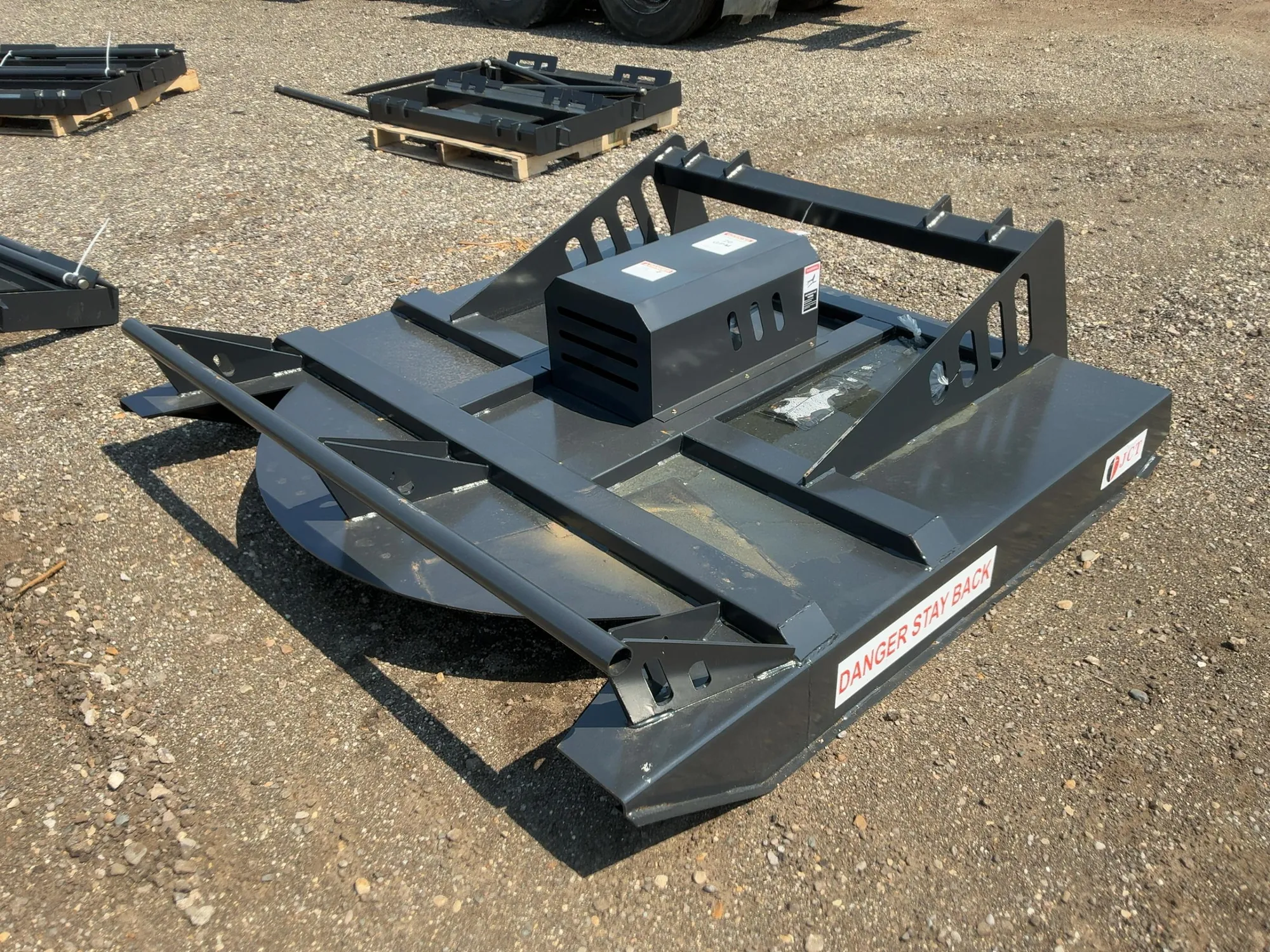 New JCT 72” Brush Mower Skid Steer Attachment, hydraulic driven with hoses and quick coupler fitting...