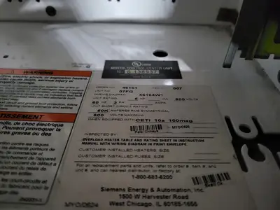 Full Voltage Non-Reversing MCC Bucket Size 1