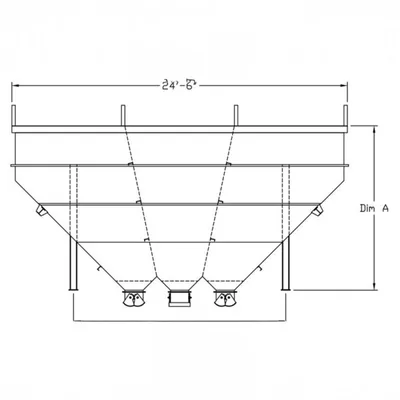 Belgrade THREE COMPARTMENT Equipment, Overhead Aggregate Bins | Iron Listing (1)