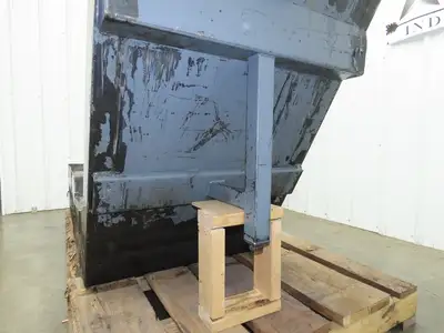 Enomoto 37"W x 8' 4" Chip Conveyor 26"Belt 46" Discharge 220V *READ*