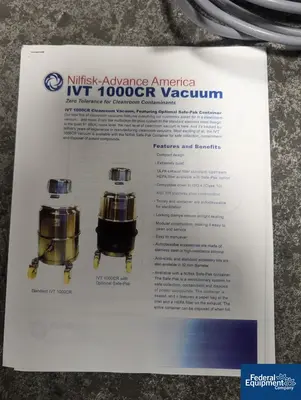 USED Nilfisk Nilfisk Advance America Vacuum, Model IVT1000CR