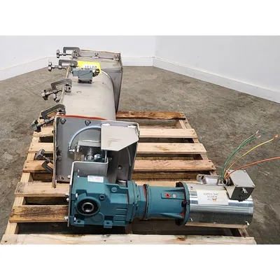 Used 1HP Stainless Steel Sanitary Screw Feeder 9" Dia. X 40"L