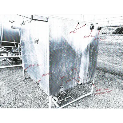 Used Dual Chamber Stainless Steel Liquid Holding Tank - 670 Gallon Cap.