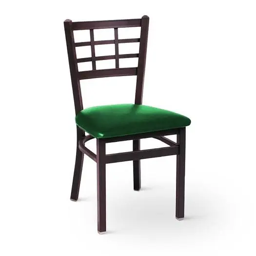 BFM Seating Marietta 2163CDBV-SB Metal Chair with Vinyl Seat - 6 colors
