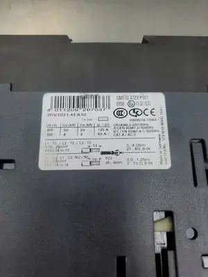 Used Siemens 3RV1031-4EA10 Circuit Breaker w/2 Accessory Modules Circuit Breakers South Carolina US | Palmetto Automation #1150373