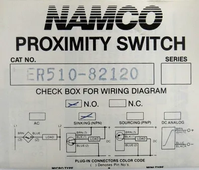 NEW NAMCO ER510-82120 PROXIMITY SWITCH ER51082120 10-55VDC