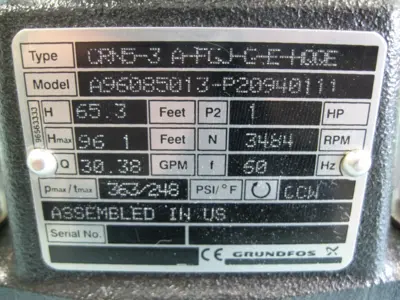 NEW Grundfos CRN5-3 A-FGJ-G-E-HQQE