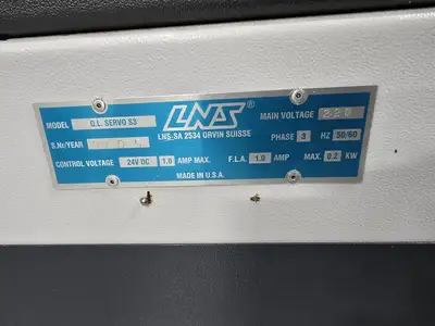 Used 2003 LNS QUICK LOAD SERVO S3 Magazine Type Bar Loaders British Columbia CA | Lenmark #237674