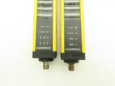 Contrinex Light Curtain Sender Receiver Set 14mm Res. 3.5M Range 17 Beam 142mm