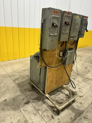 240/380/460 --> 600v x 35 KVA HOMMAND TRANSFORMER PORTABLE POWER UNIT AND SWITCHBOXES : STOCK #21008