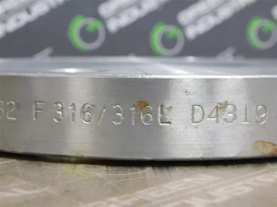 3" IDEAL Blind Bolt-On Flange CL150 SA182 F316/316L D4319 7.5" OD 1" W Used