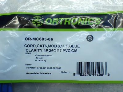 New | in-Stock ORTRONICS ORMC60506 Connector Accessories Ohio US | HGR 24 #878418
