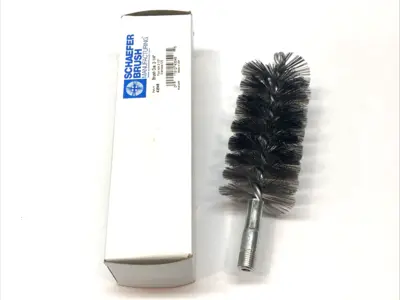 New | in-Stock Schaefer Brush Stainless Steel Wire Brush 2-1/4" Flue 2-1/2" Mandrel Mounted Brushes Michigan US | Maverick Industrial Sales #1399985