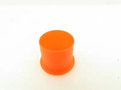 Caplugs 70-00917 E 7/8 A Flanged Cap STD Tread LDPE Orange Fits Over 7/8 OD Pipe