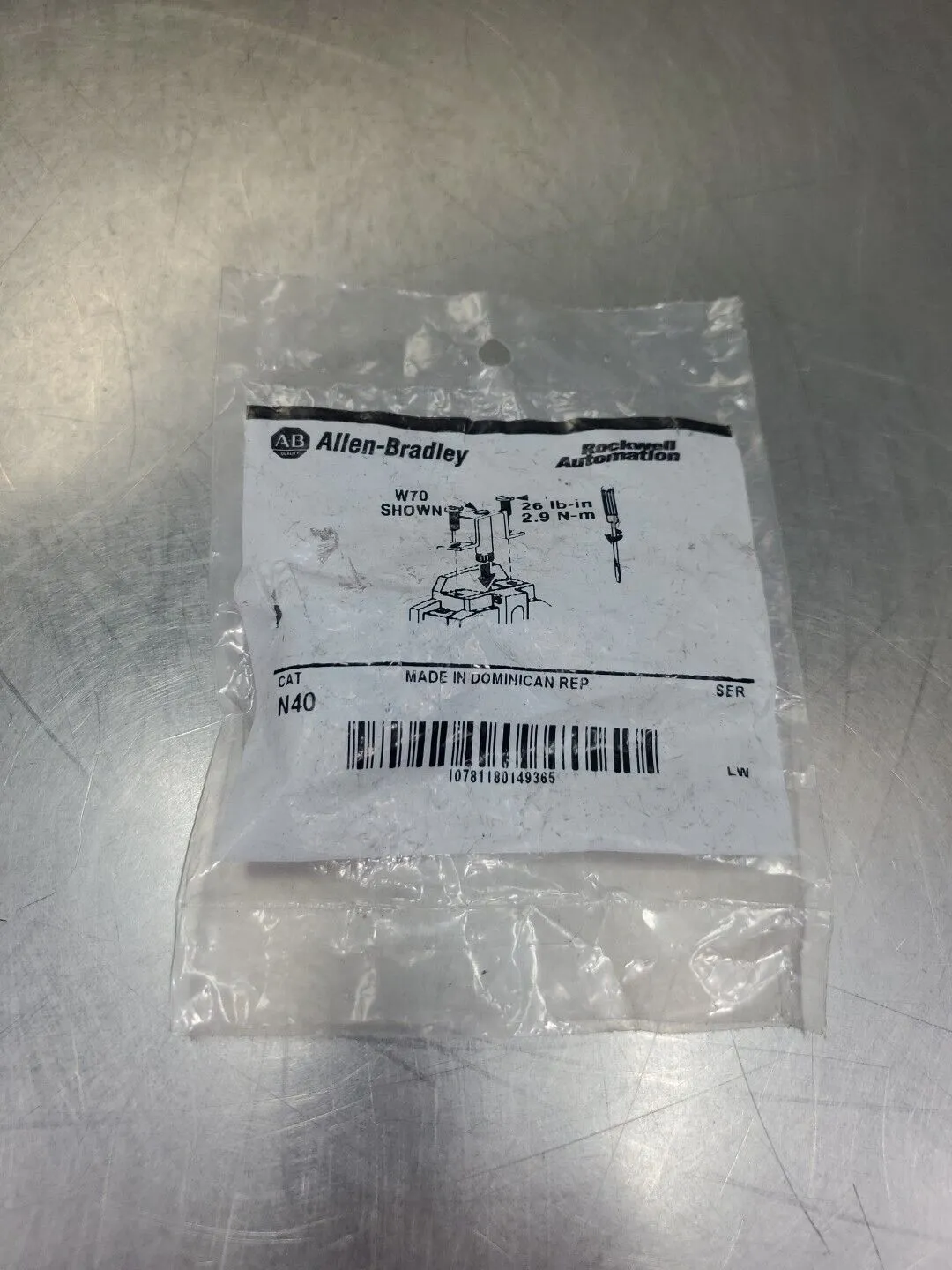 Allen Bradley N40 Heater Element, Overload Relay. 4D-43