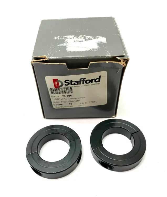 Used STAFFORD 2-PIECE CLAMPING COLLAR 1-3/8" STEEL, HIGH STRENGTH Clamps | Maverick Industrial Sales #1119802