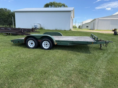 Used LOAD TRAIL TANDEM AXLE EQUIPMENT TRAILER Skidsteer Trailers Michigan US | Miedema Asset Management Group #1287720