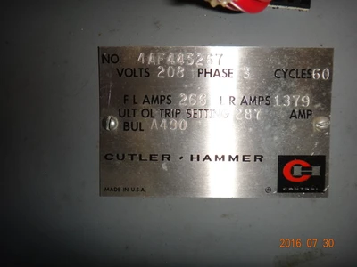 Cutler Hammer Size 4 Reduced Voltage Starter