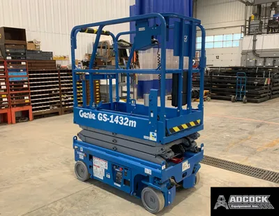 New | in-Stock 2026 GENIE GS-1432M E-DRIVE SCISSOR LIFT Scissor Lifters Alberta CA | Adcock Equipment #1417630