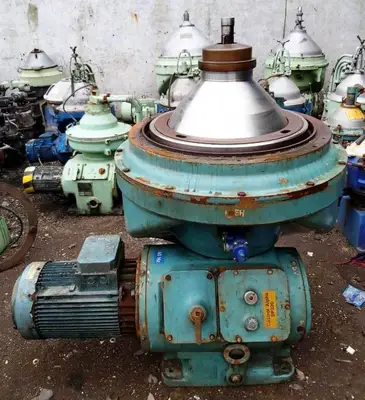 (2) Alfa-Laval MOPX 213 TGT-20-60 oil purifiers, 316SS.