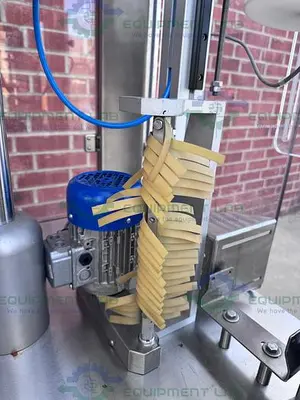 USED CAPMATIC SLEEVESTAR 300 FULL SLEEVE STAINLESS STEEL LABELING MACHINE