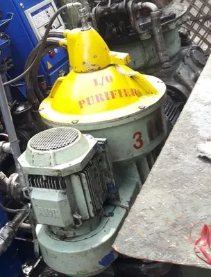 Alfa-Laval S-825 fuel/lube oil purifier, 316SS.
