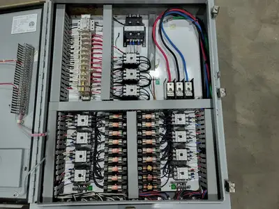49" x 31" x 9" Electrical Enclosure w/ Terminals and Wiring