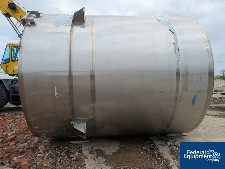 Used ICCNW 6,800 Gal ICCNW Mix Tank, 304 S/S, 5 HP Stainless Steel Tanks Ohio US | Federal Equipment Company #127617