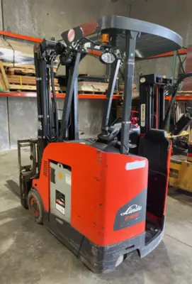 Used 2020 LINDE E18S 3-Wheel Stand up Electric Counterbalance Forklifts Pennsylvania US | National Lift Equipment #1381991